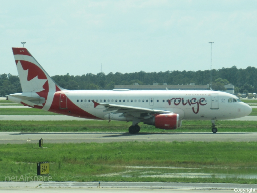 Air Canada Rouge Airbus A319-114 (C-GBHZ) | Photo 518791