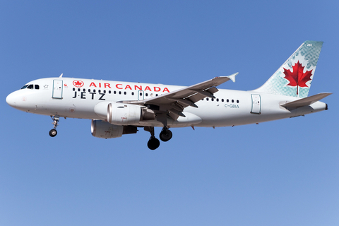 Air Canada Jetz Airbus A319-114 (C-GBIA) at  Las Vegas - Harry Reid International, United States