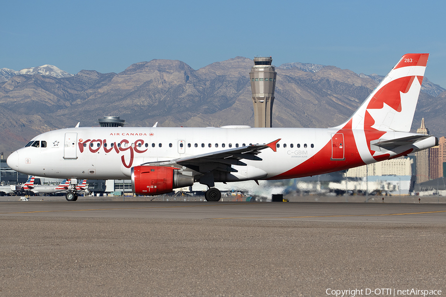 Air Canada Rouge Airbus A319-114 (C-GBIM) | Photo 555287