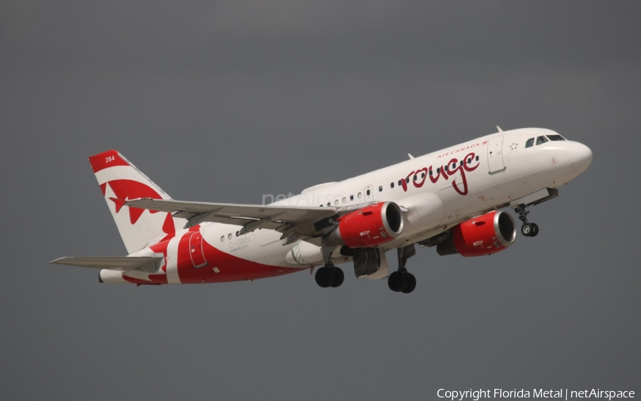 Air Canada Rouge Airbus A319-114 (C-GBIN) | Photo 559653