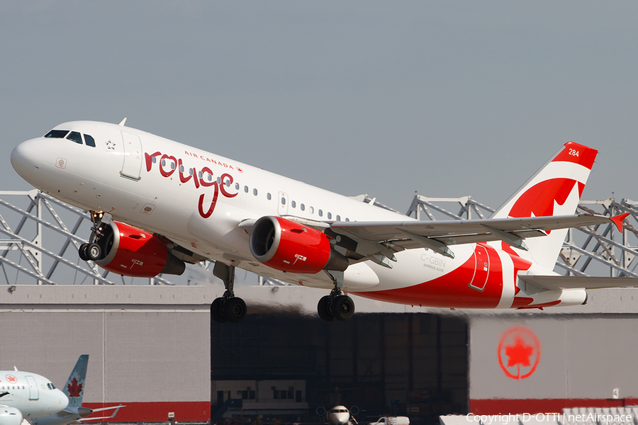 Air Canada Rouge Airbus A319-114 (C-GBIN) | Photo 441487