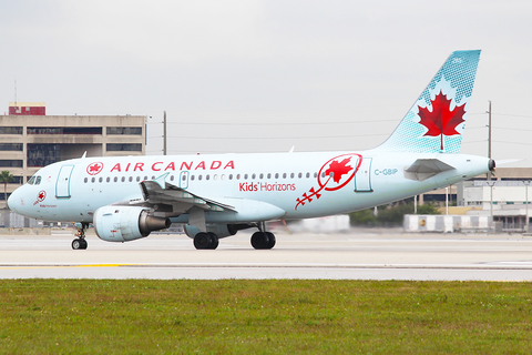 Air Canada Airbus A319-114 (C-GBIP) at  Miami - International, United States