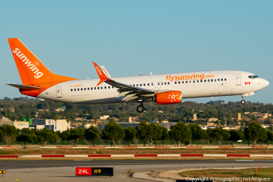 Sunwing Airlines Boeing 737-8SH (C-GBZS) | Photo 572640