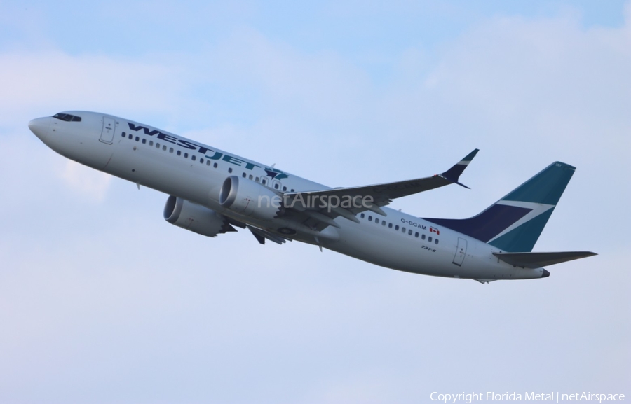 WestJet Boeing 737-8 MAX (C-GCAM) | Photo 559661