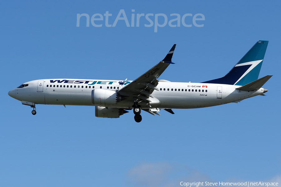 WestJet Boeing 737-8 MAX (C-GCAM) | Photo 534664