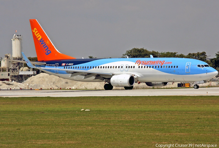 Sunwing Airlines Boeing 737-8K5 (C-GDZE) | Photo 99895