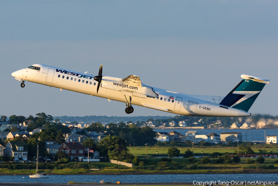 WestJet Encore Bombardier DHC-8-402Q (C-GENO) | Photo 422127