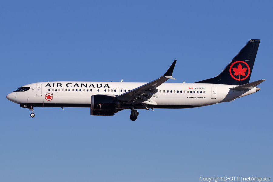 Air Canada Boeing 737-8 MAX (C-GEPF) | Photo 546927