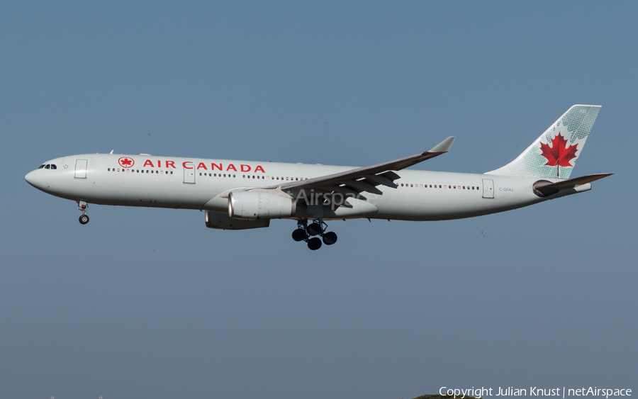 Air Canada Airbus A330-343X (C-GFAJ) | Photo 245707