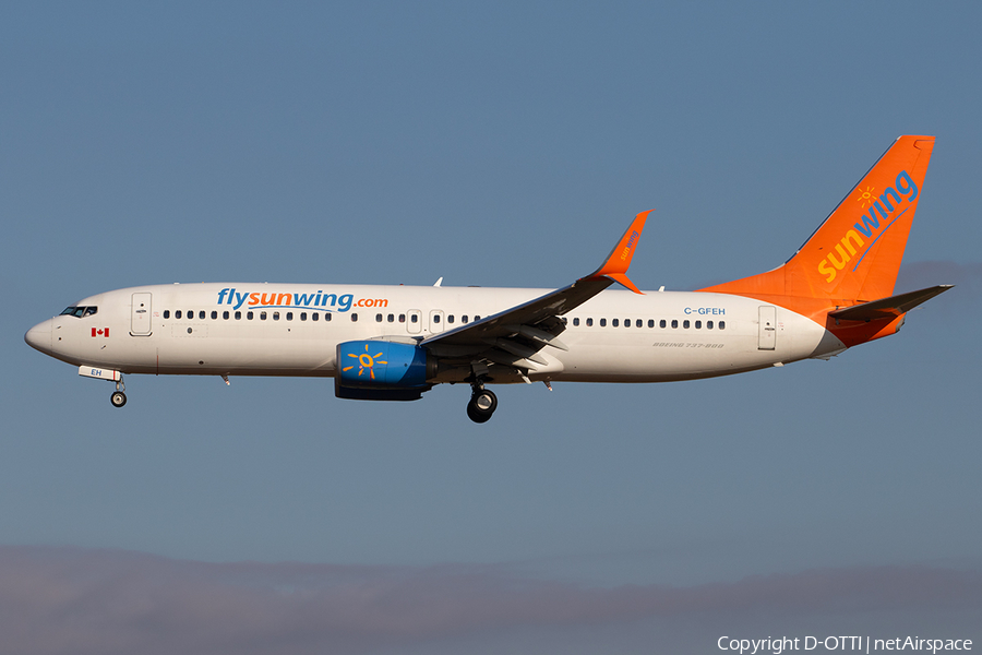 Sunwing Airlines Boeing 737-8GS (C-GFEH) | Photo 356110