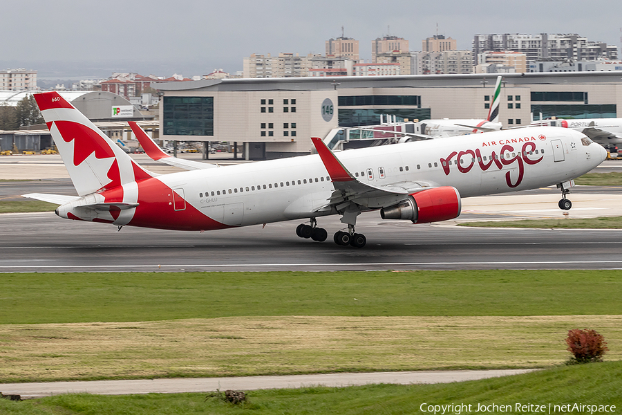 Air Canada Rouge Boeing 767-36N(ER) (C-GHLU) | Photo 240359