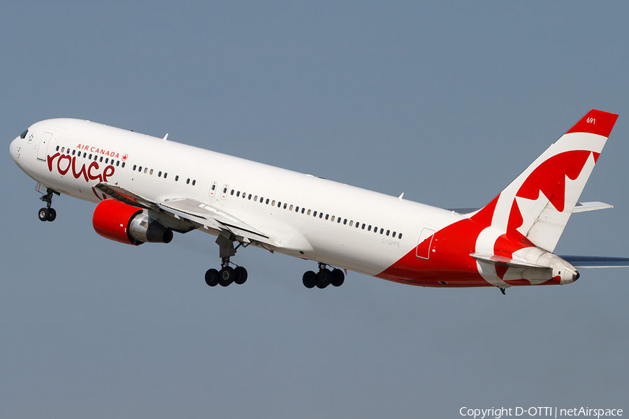 Air Canada Rouge Boeing 767-33A(ER) (C-GHPE) | Photo 441504