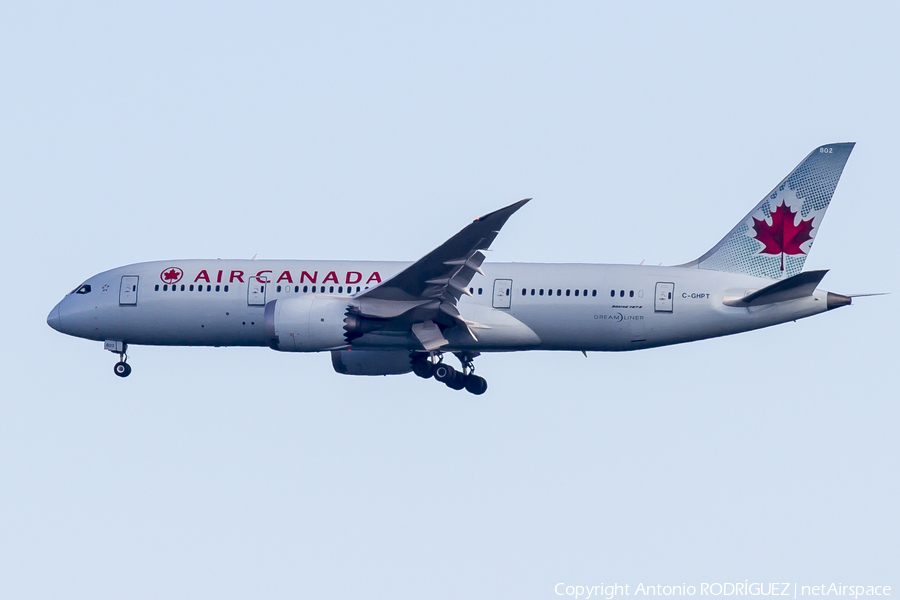 Air Canada Boeing 787-8 Dreamliner (C-GHPT) | Photo 250903