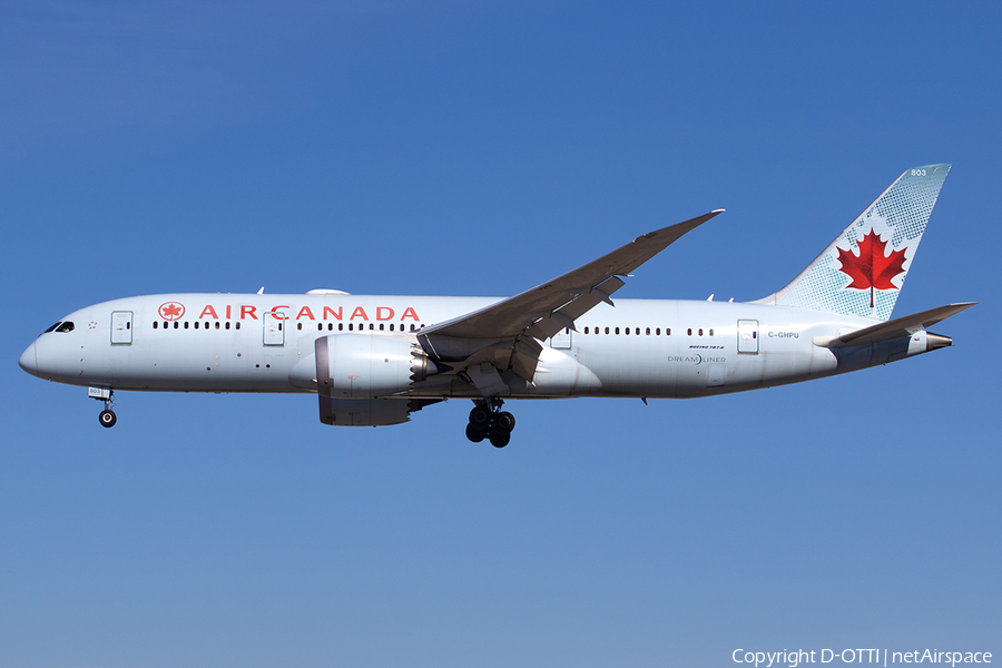 Air Canada Boeing 787-8 Dreamliner (C-GHPU) | Photo 547114