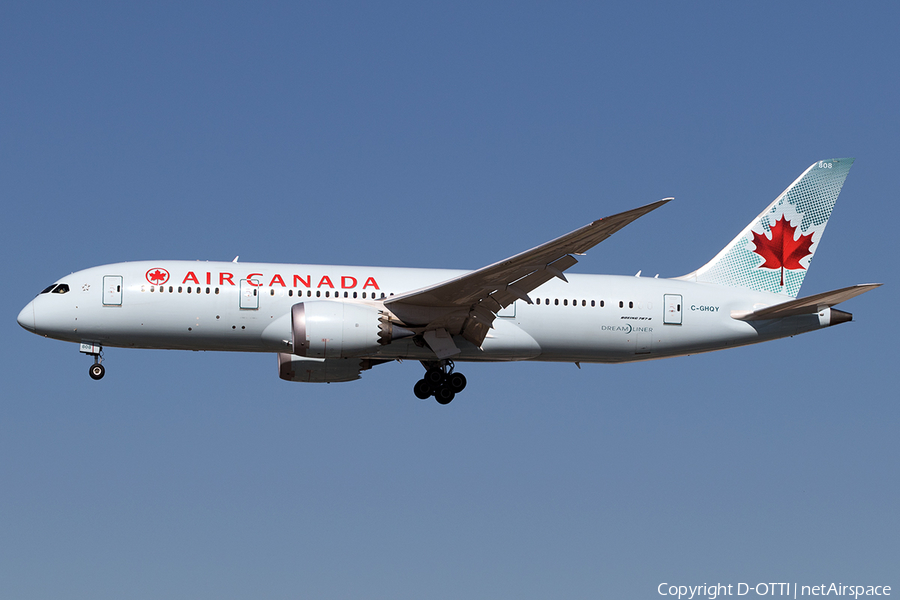 Air Canada Boeing 787-8 Dreamliner (C-GHQY) | Photo 144970