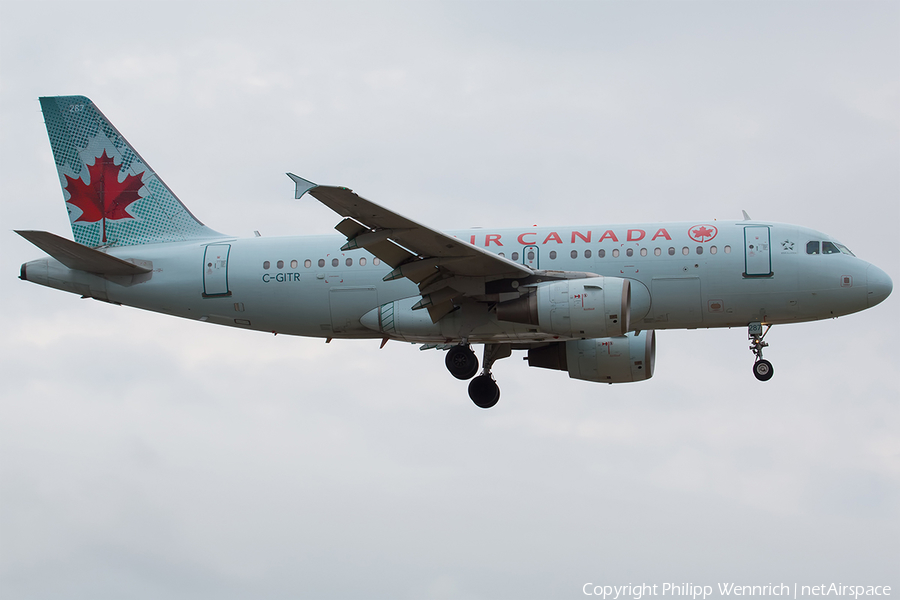 Air Canada Airbus A319-112 (C-GITR) | Photo 194041