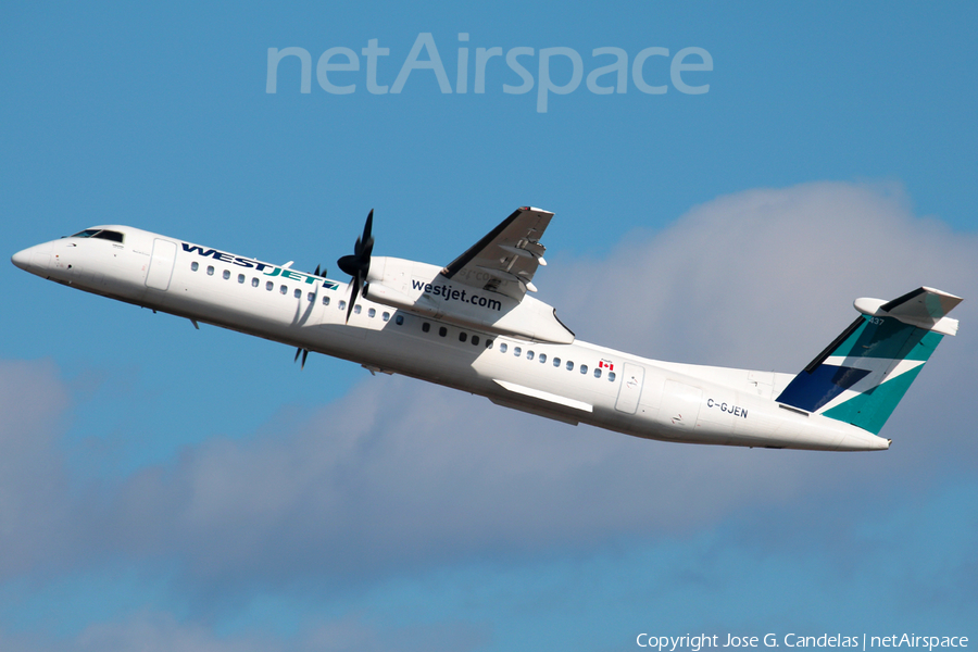 WestJet Encore Bombardier DHC-8-402Q (C-GJEN) | Photo 381959