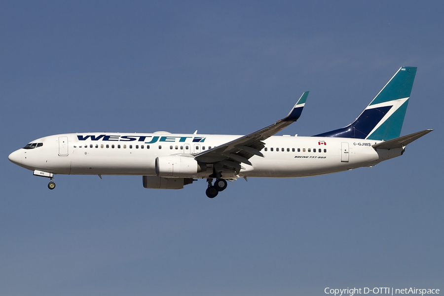 WestJet Boeing 737-8CT (C-GJWS) | Photo 457859