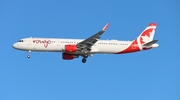 Air Canada Rouge Airbus A321-211 (C-GKFB) at  Tampa - International, United States