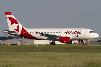 Air Canada Rouge Airbus A319-112 (C-GKOB) at  Calgary - International, Canada