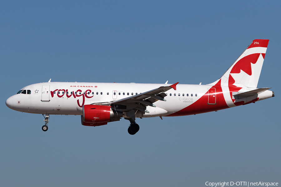 Air Canada Rouge Airbus A319-112 (C-GKOB) | Photo 136103