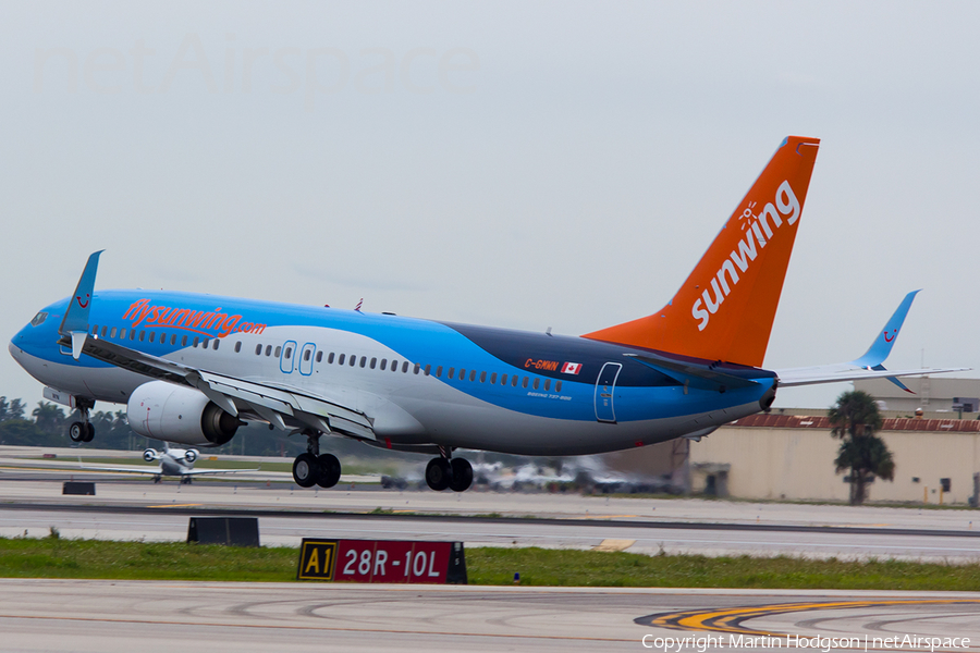 Sunwing Airlines Boeing 737-8K5 (C-GMWN) | Photo 96024