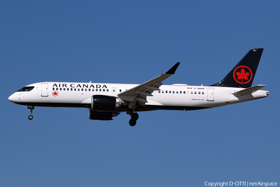 Air Canada Airbus A220-300 (C-GNAM) | Photo 538815