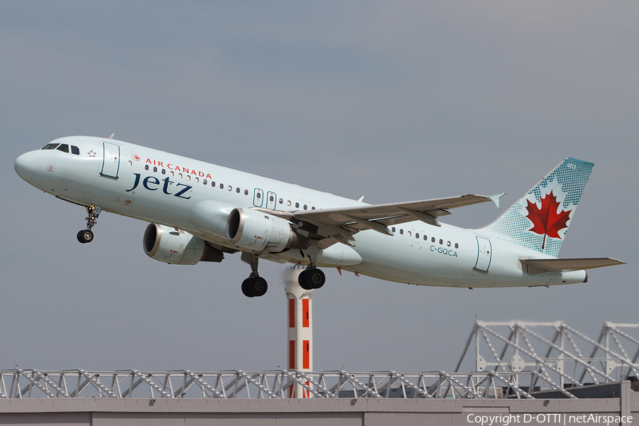 Air Canada Jetz Airbus A320-211 (C-GQCA) | Photo 441223