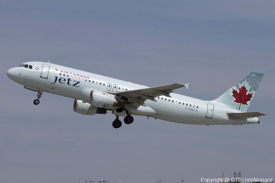 Air Canada Jetz Airbus A320-211 (C-GQCA) | Photo 441224