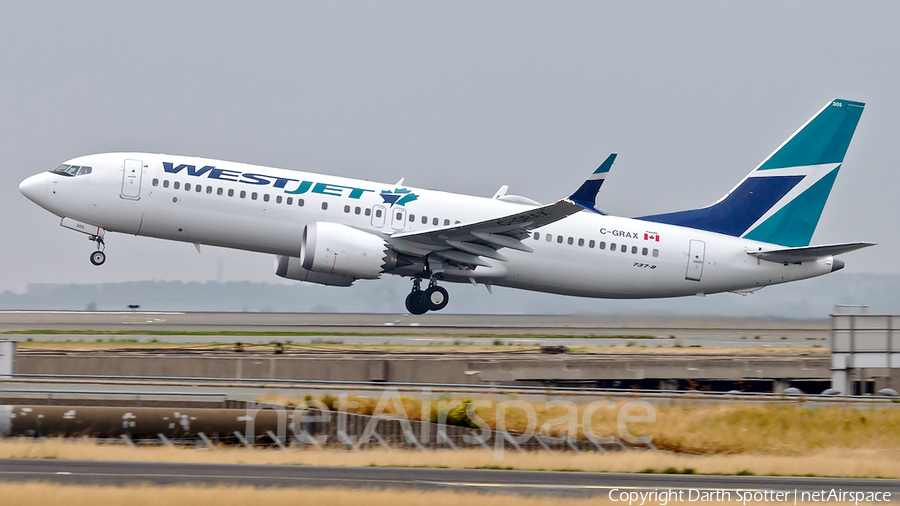 WestJet Boeing 737-8 MAX (C-GRAX) | Photo 337303