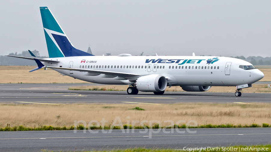 WestJet Boeing 737-8 MAX (C-GRAX) | Photo 337304