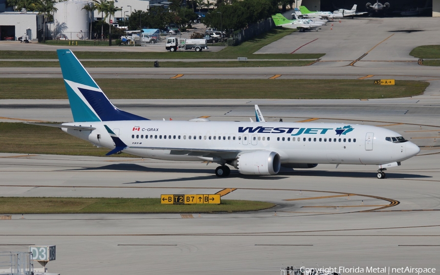 WestJet Boeing 737-8 MAX (C-GRAX) | Photo 309668