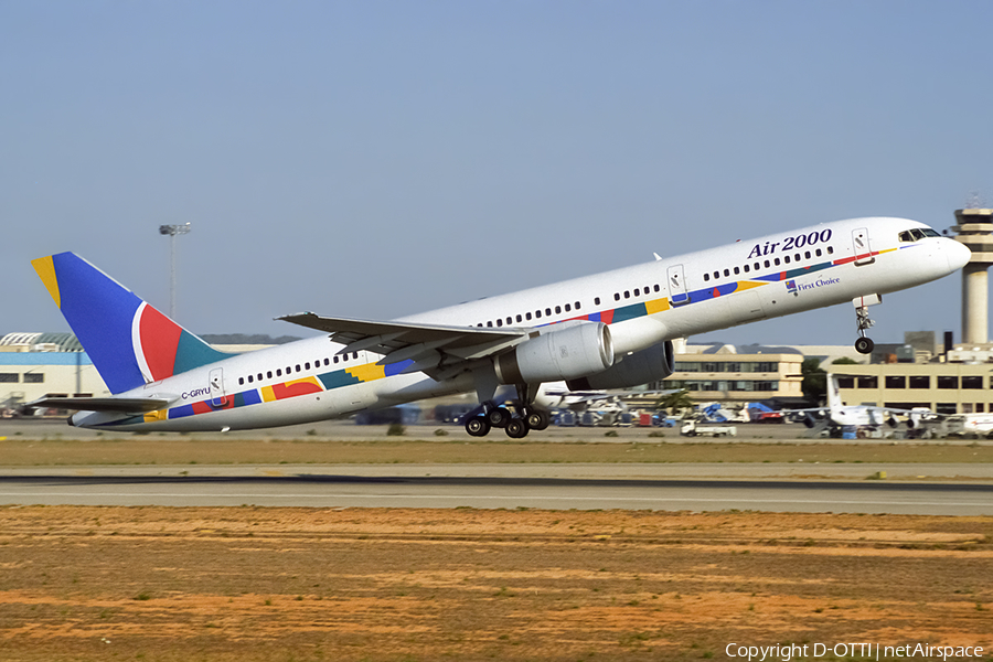 Air 2000 Boeing 757-28A (C-GRYU) | Photo 426477