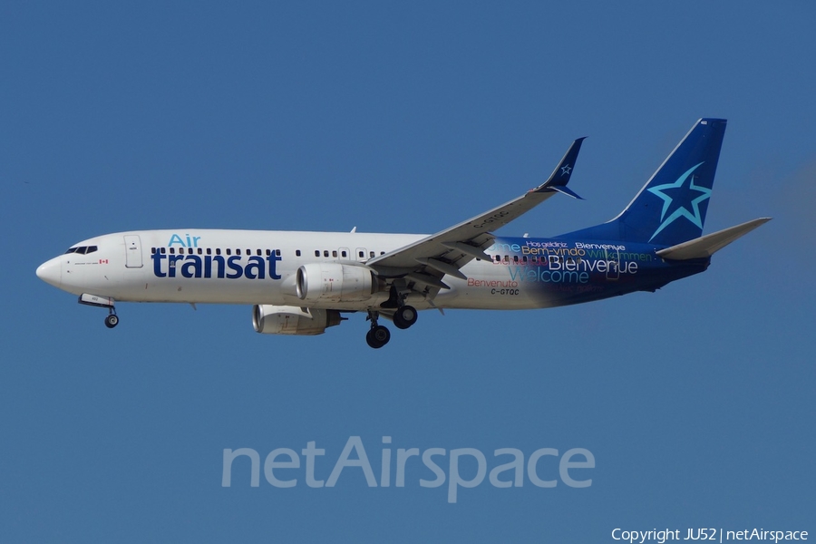 Air Transat Boeing 737-8Q8 (C-GTQC) | Photo 288885