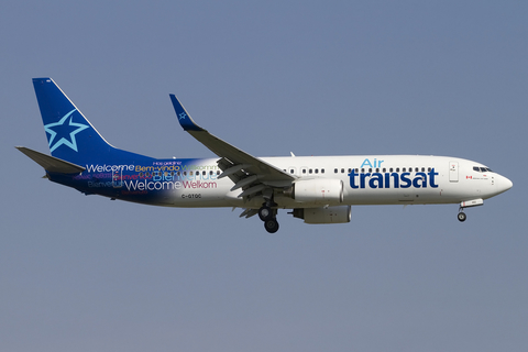 Air Transat Boeing 737-8Q8 (C-GTQC) at  Montreal - Pierre Elliott Trudeau International (Dorval), Canada