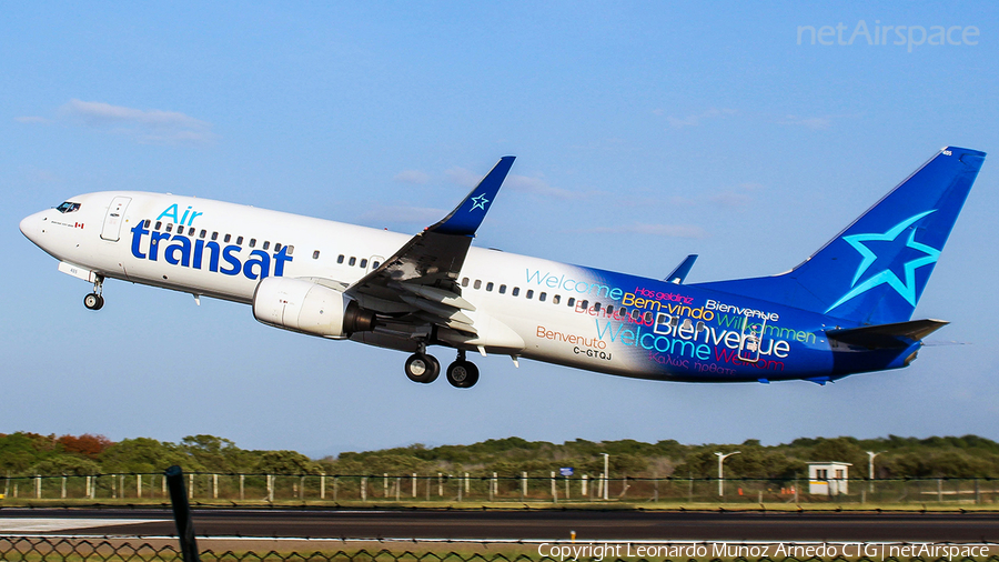 Air Transat Boeing 737-8Q8 (C-GTQJ) | Photo 455247