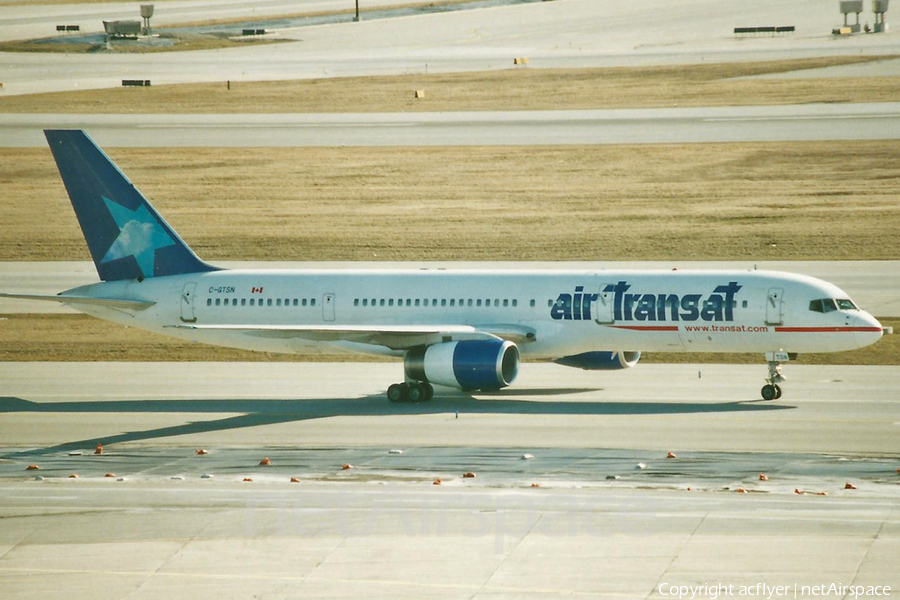 Air Transat Boeing 757-28A (C-GTSN) | Photo 456145