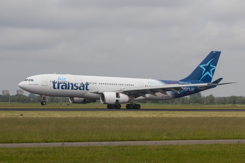 Air Transat Airbus A330-243 (C-GTSZ) at  Amsterdam - Schiphol, Netherlands