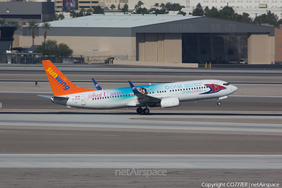 Sunwing Airlines Boeing 737-8Q8 (C-GTVG) | Photo 96477