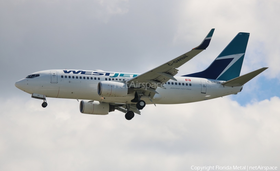 WestJet Boeing 737-7CT (C-GWBN) | Photo 569310