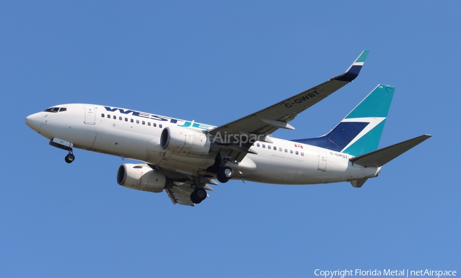 WestJet Boeing 737-7CT (C-GWBT) | Photo 569313