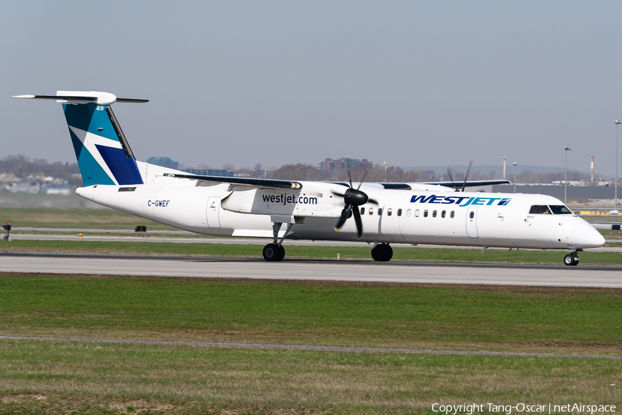 WestJet Encore Bombardier DHC-8-402Q (C-GWEF) | Photo 444738