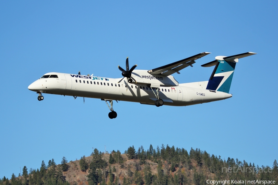 WestJet Encore Bombardier DHC-8-402Q (C-GWEG) | Photo 536158