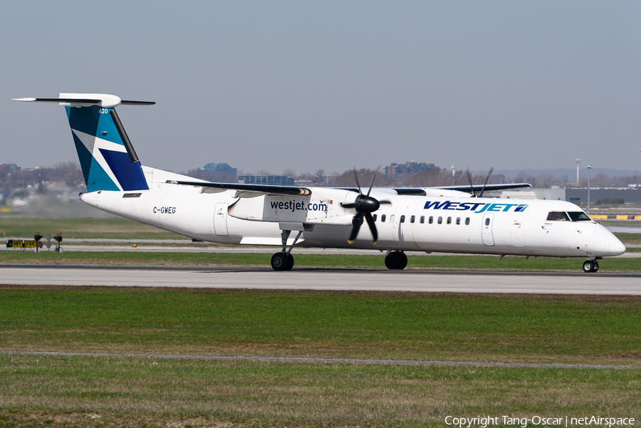 WestJet Encore Bombardier DHC-8-402Q (C-GWEG) | Photo 445279