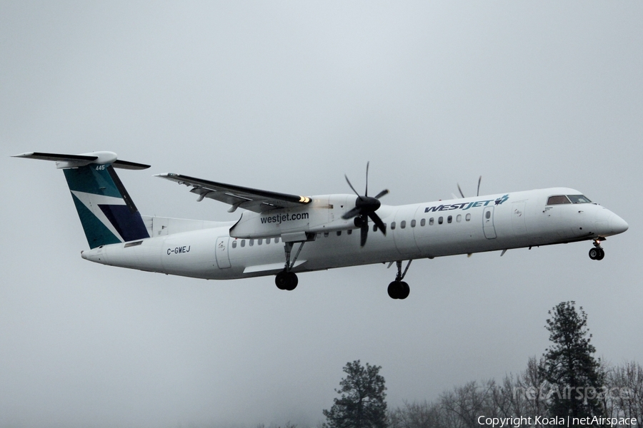 WestJet Encore Bombardier DHC-8-402Q (C-GWEJ) | Photo 601811