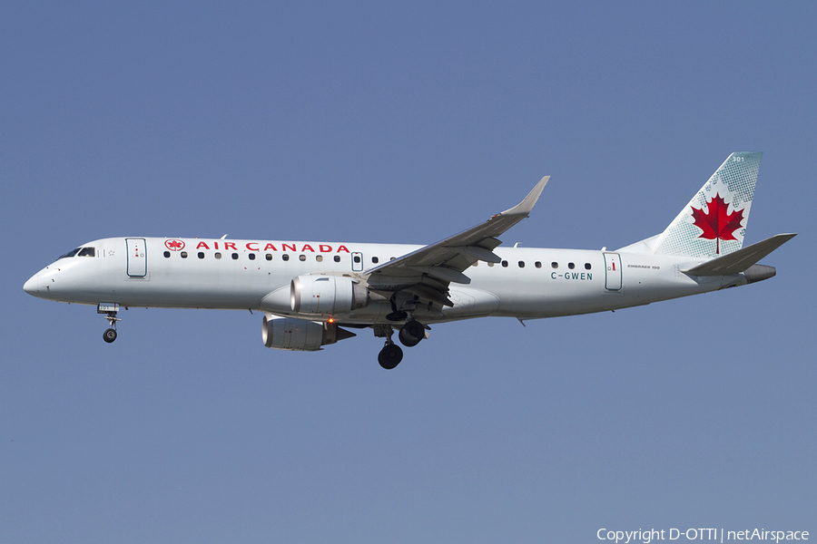 Air Canada Embraer ERJ-190AR (ERJ-190-100IGW) (C-GWEN) | Photo 336876