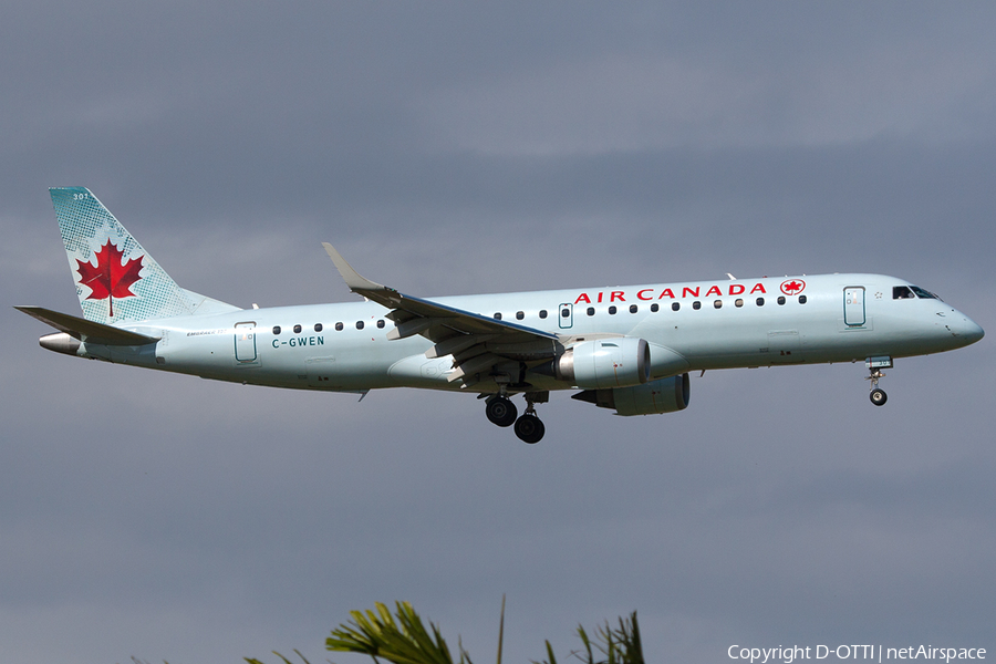 Air Canada Embraer ERJ-190AR (ERJ-190-100IGW) (C-GWEN) | Photo 214785