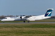 WestJet Encore Bombardier DHC-8-402Q (C-GWEO) at  Montreal - Pierre Elliott Trudeau International (Dorval), Canada