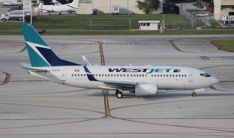 WestJet Boeing 737-7CT (C-GWJK) at  Ft. Lauderdale - International, United States
