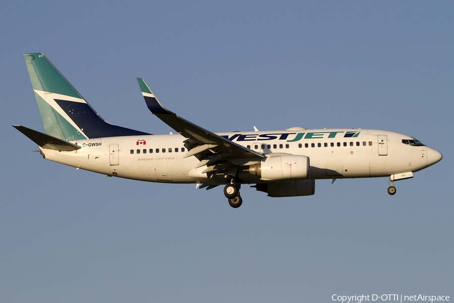WestJet Boeing 737-76N (C-GWSH) | Photo 445662
